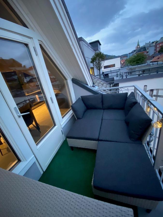 Ferienwohnung Penthouse With Private Balcony In The City Centre Of Bergen Exterior foto